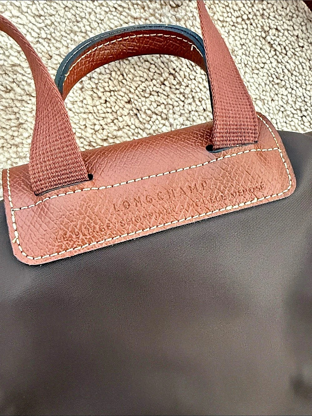 Longchamp Le Pliage Original Backpack Brown & Black - Picture 4 of 7